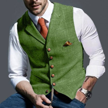 Elegant checked waistcoat