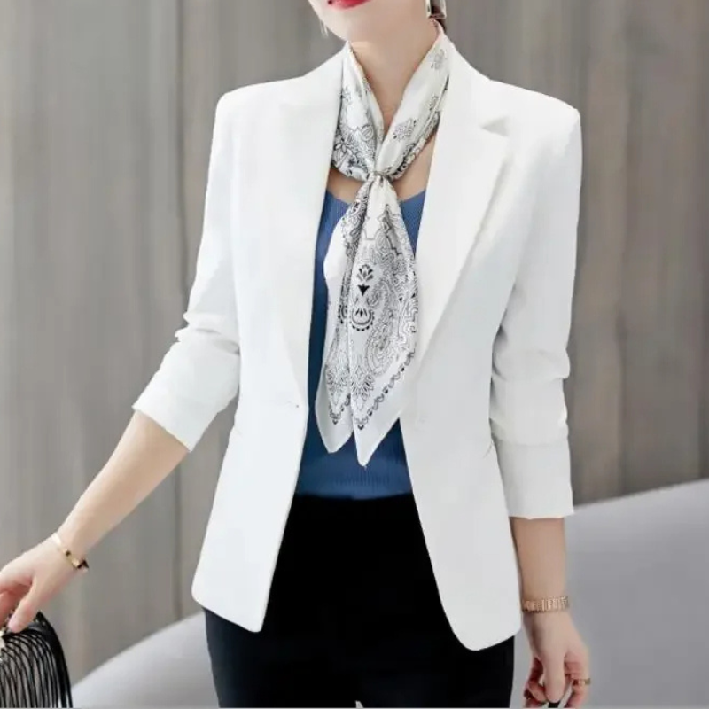 Stylish Women's Blazer With Ankle Button Closure