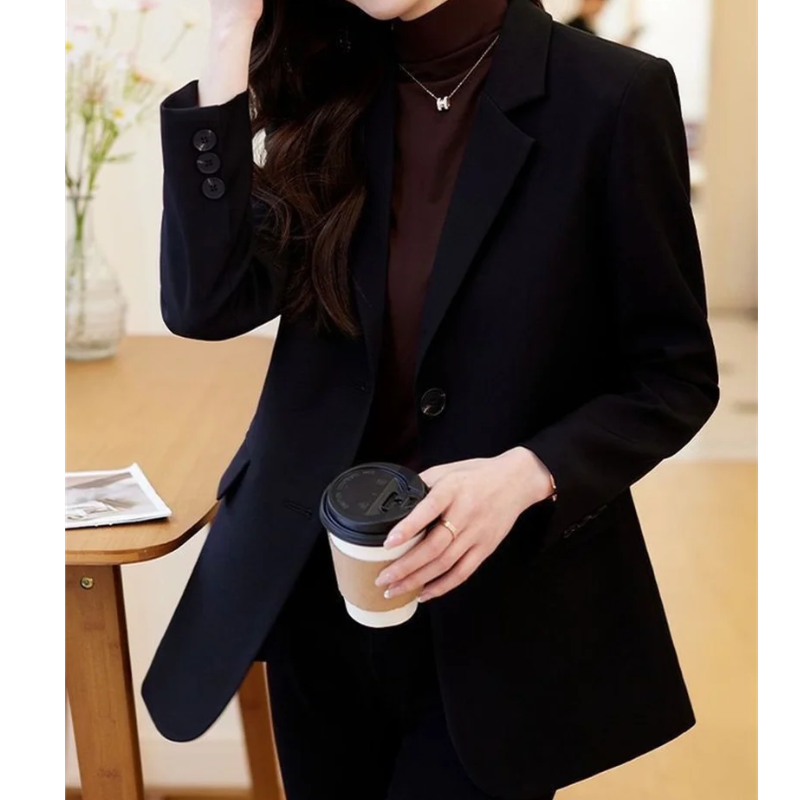 Elegant Ladies Blazer With Double Button Closure