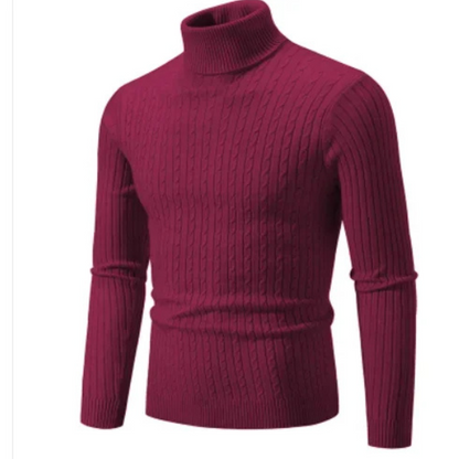 Turtleneck jumper men | Soft knit slim fit jumper