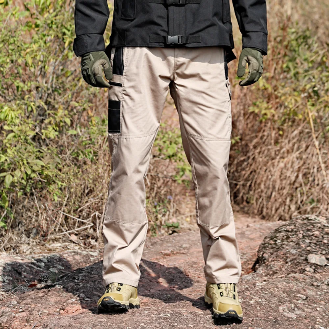 Cargo trousers for men - Robust work trousers with pockets, reinforced knees