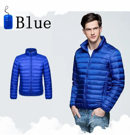 Men's quilted transitional jacket - Lightweight, windproof, casual