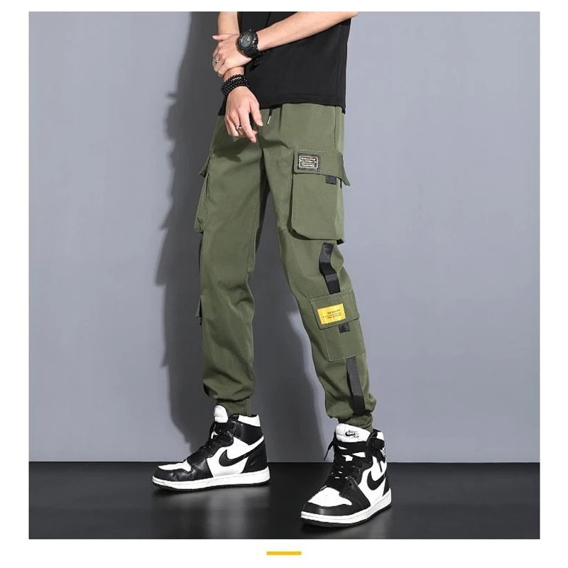 Cargo trousers - men's cargo trousers with pockets, slim fit, streetwear joggers