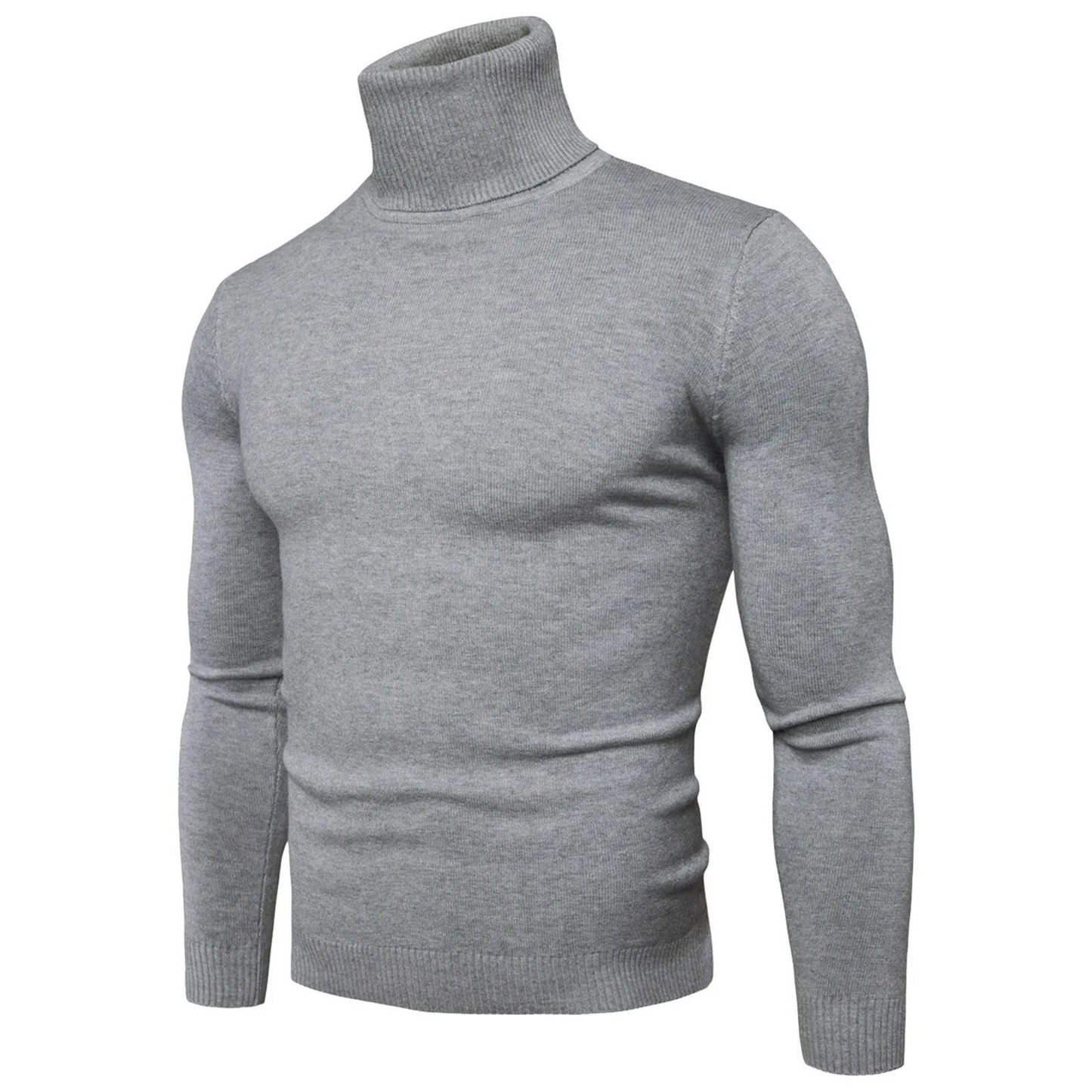 Turtleneck jumper men - Slim fit, Soft knit, Warm, Casual wear