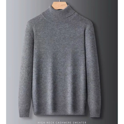 Men's turtleneck jumper - Classic turtleneck jumper made from the finest wool