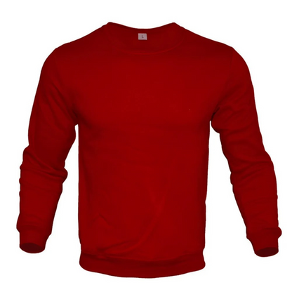 Men's sweater, round neck long sleeve basic jumper