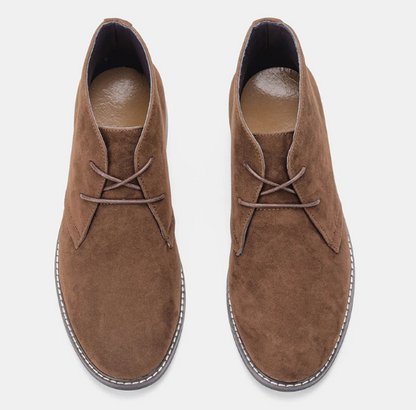 Stylish suede chukka boots for men, comfortable casual shoes