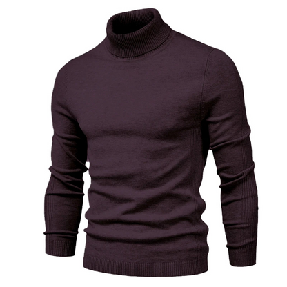 Turtleneck jumper men | Fashionable slim fit knitted jumper