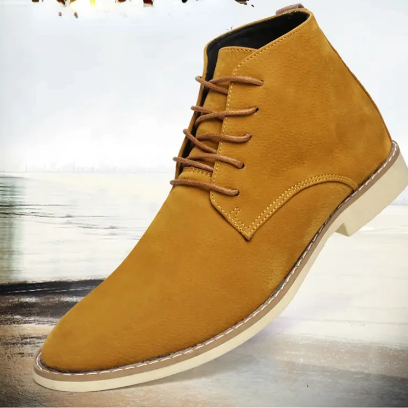 Classic suede chukka boots for men, comfortable casual shoes