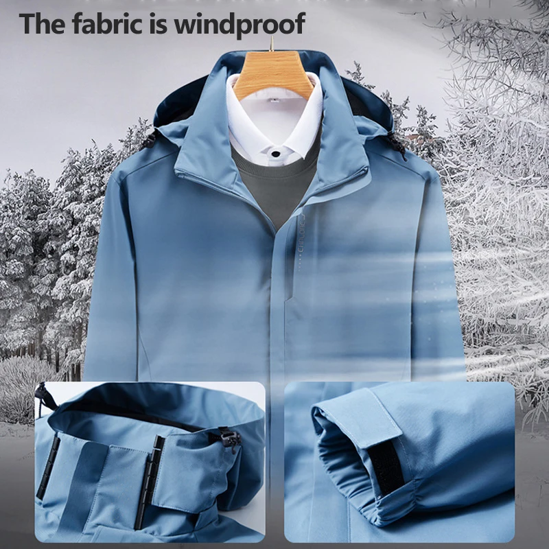 Men's mackintosh Windproof Waterproof with adjustable hood