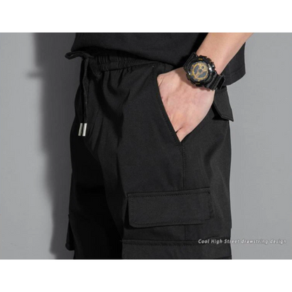 Cargo trousers for men Multifunctional cargo jogging trousers with zip pockets