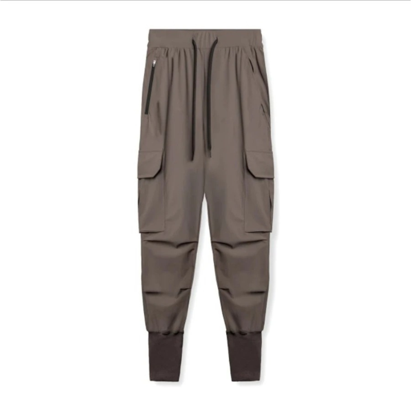 Durable Cargo trousers for men - Modern jogging trousers with large pockets, adjustable waist