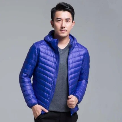 Lightweight quilted transitional jacket for men - Windproof, casual