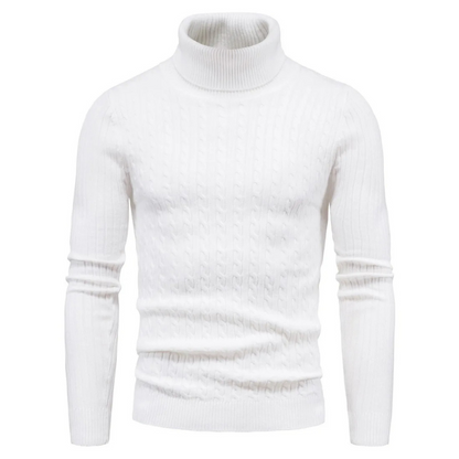 Elegant knitted jumper with high-quality material - Turtleneck jumper men