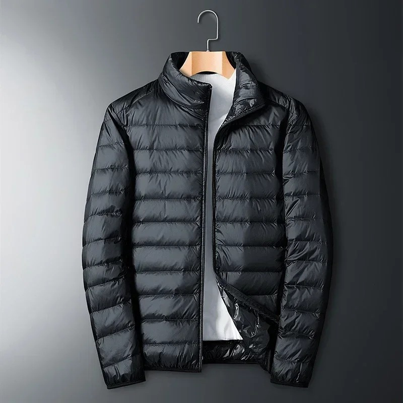 Men's quilted transition jacket - With hood, Lightweight, Casual