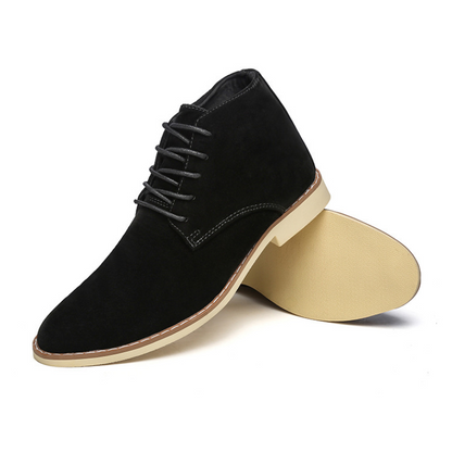 Comfortable suede chukka boots for men, non-slip ankle boots