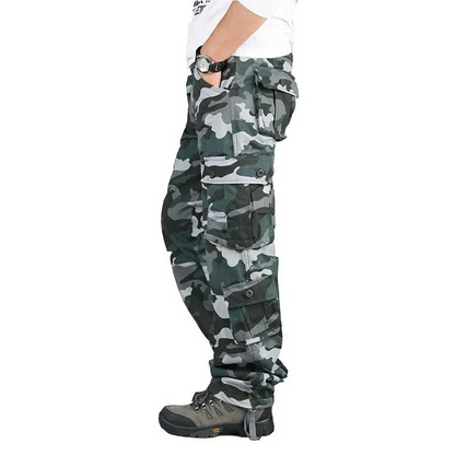 Cargo trousers for men - Military leisure trousers with pockets, robust quality