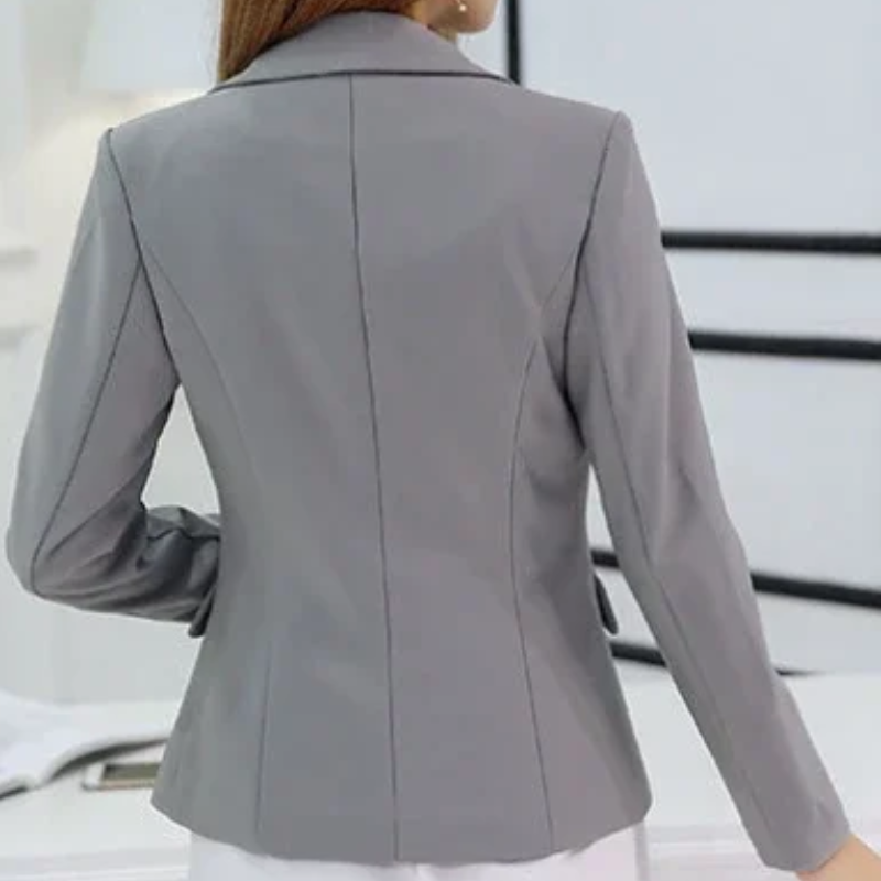 Elegant Ladies Blazer With Ankle Button Closure - Perfect For Office