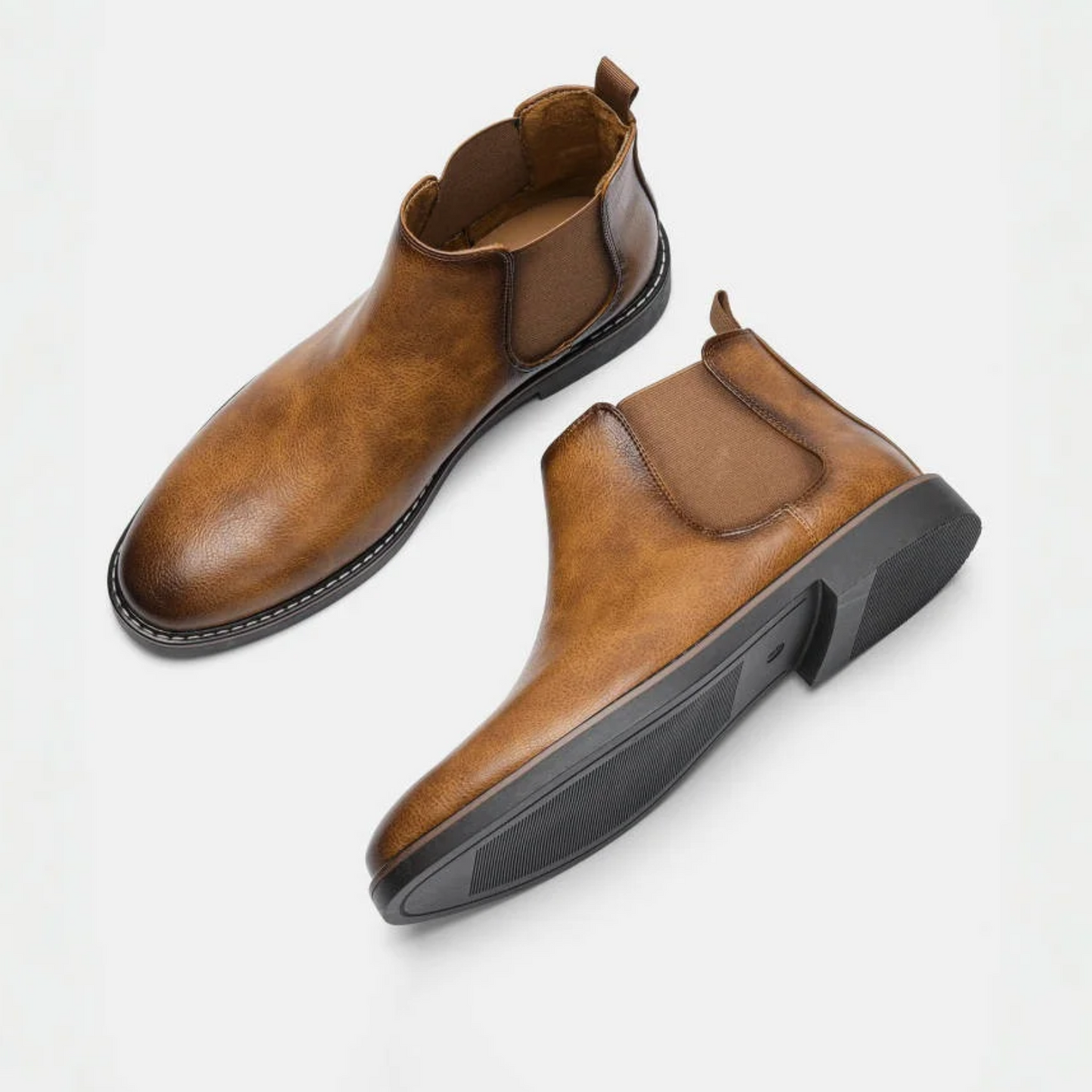 Elegant men's Chelsea boots with non-slip sole