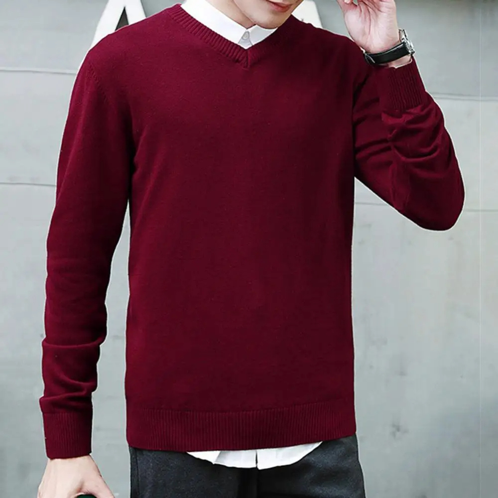 Classic V-neck men's sweater for everyday wear and the office