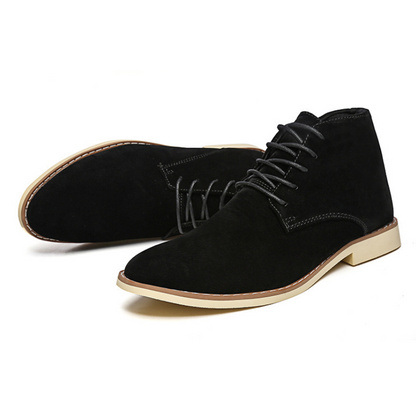 Comfortable suede chukka boots for men, non-slip ankle boots