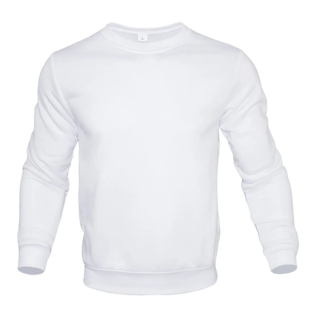 Men's sweater, round neck long sleeve basic jumper