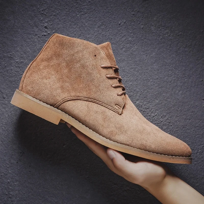 Suede chukka boots for men, Comfortable and casual ankle boots