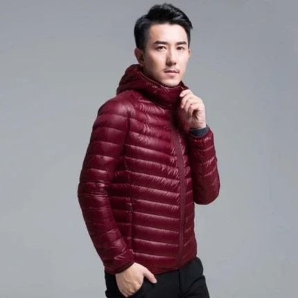 Lightweight quilted transitional jacket for men - Windproof, casual