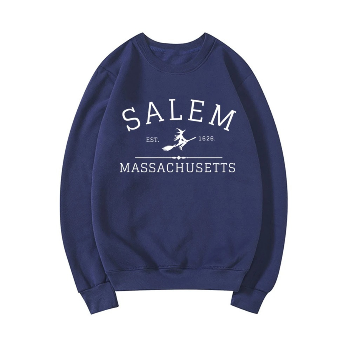 Casual Sweatshirt With Salem Massachusetts Design - Women's Sweater