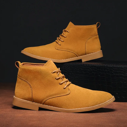 Classic suede chukka boots for men, comfortable casual shoes