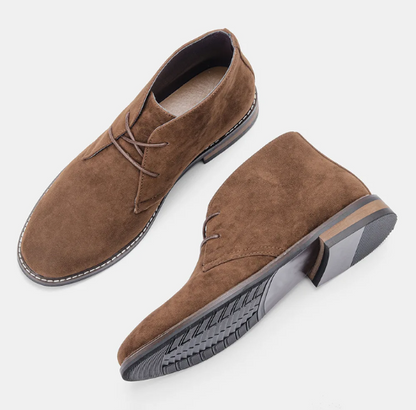 Stylish suede chukka boots for men, comfortable casual shoes