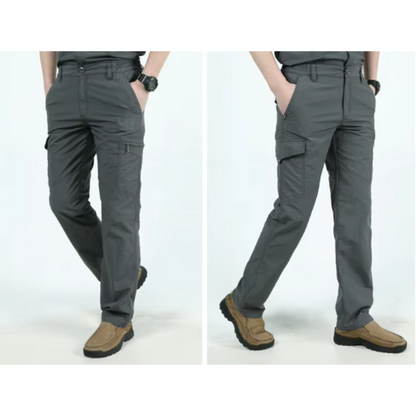 Cargo trousers for men - Outdoor work trousers with pockets, robust quality