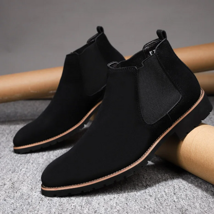 Hardwearing Chelsea boots for men with treaded soles