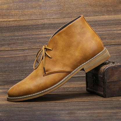 High quality leather chukka boots for men, timeless ankle boots