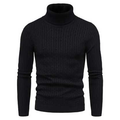 Elegant knitted jumper with high-quality material - Turtleneck jumper men