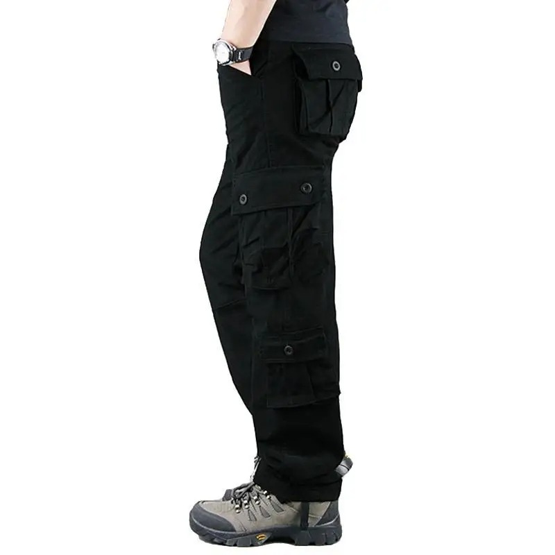 Cargo trousers for men - Military leisure trousers with pockets, robust quality