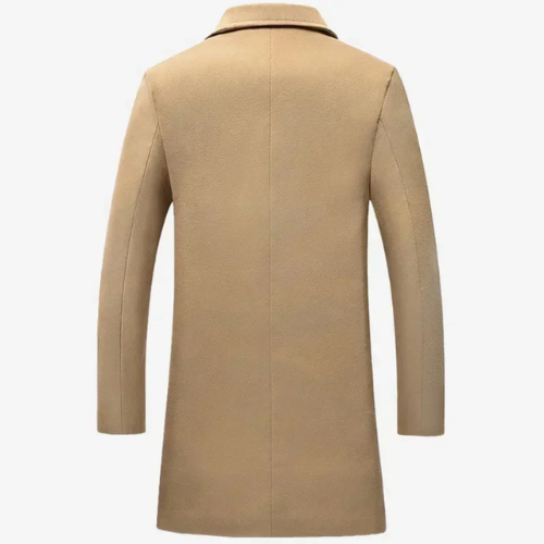 Classic men's coats - Slim wool coat with single-breasted design