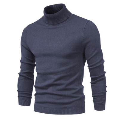 Turtleneck jumper men | Fashionable slim fit knitted jumper