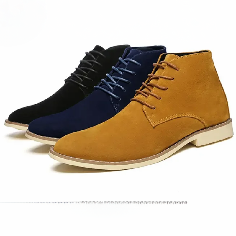 Elegant suede chukka boots for men, comfortable ankle boots