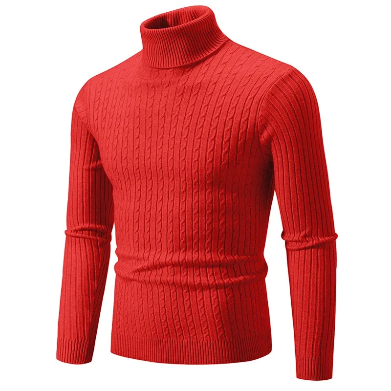 Turtleneck jumper men | Soft knit slim fit jumper