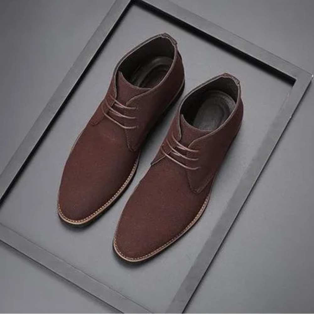 Classic suede chukka boots for men, non-slip ankle boots