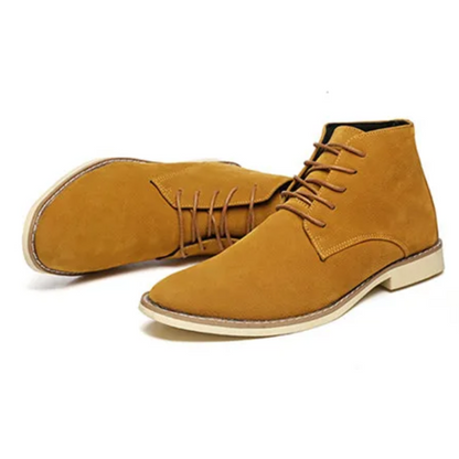 Stylish suede chukka boots for men, robust casual shoes