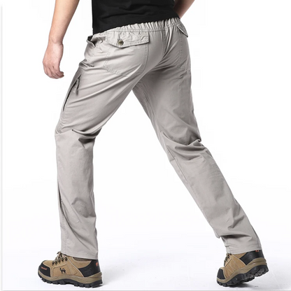 Cargo trousers men - Comfortable outdoor trousers with zip pockets, robust