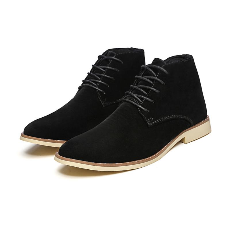 Comfortable suede chukka boots for men, non-slip ankle boots