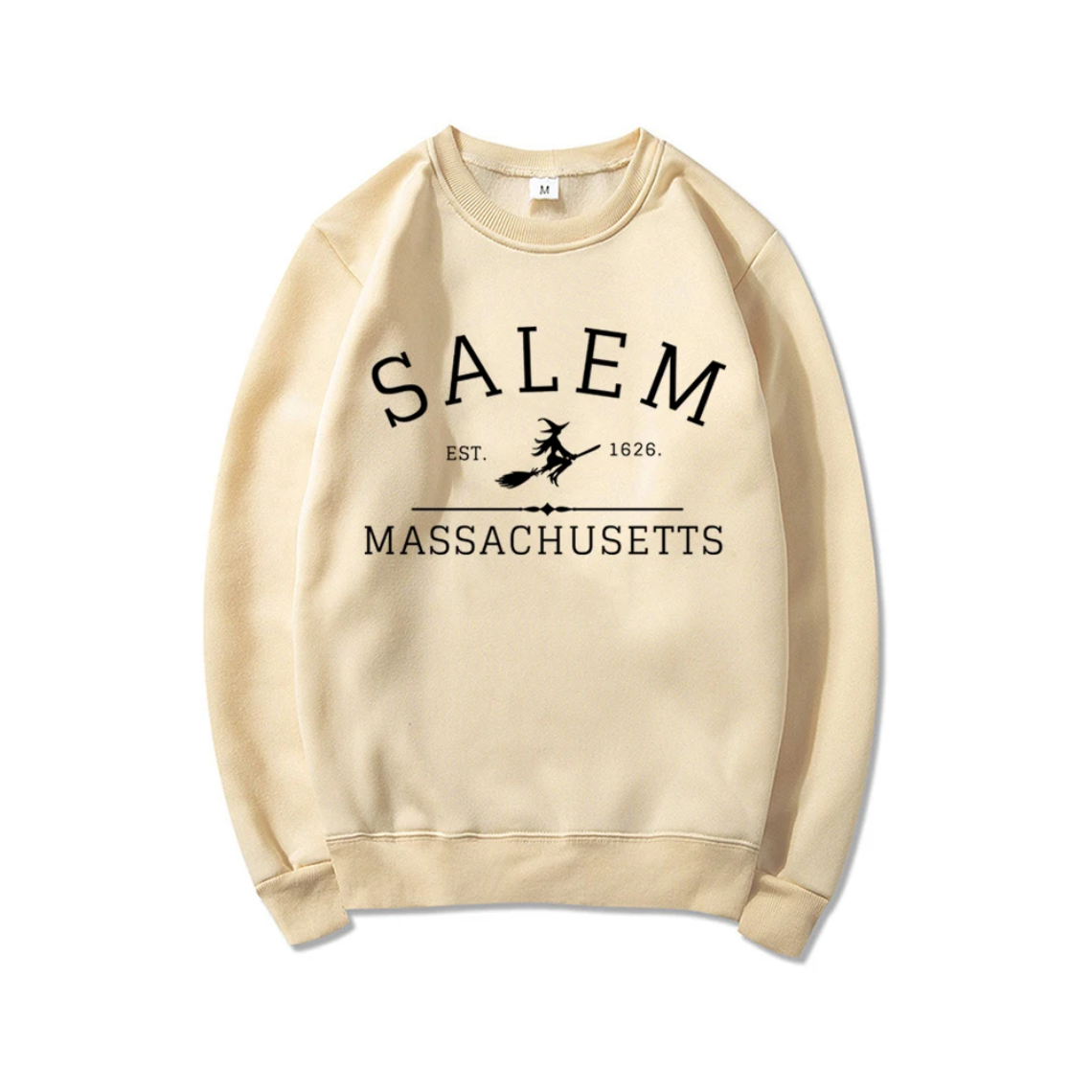 Casual Sweatshirt With Salem Massachusetts Design - Women's Sweater