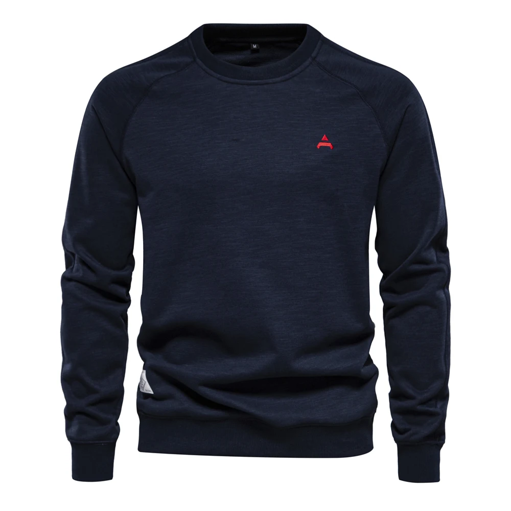 Men's sweater with raglan sleeves, round neck Casual jumper