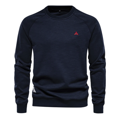 Men's sweater with raglan sleeves, round neck Casual jumper