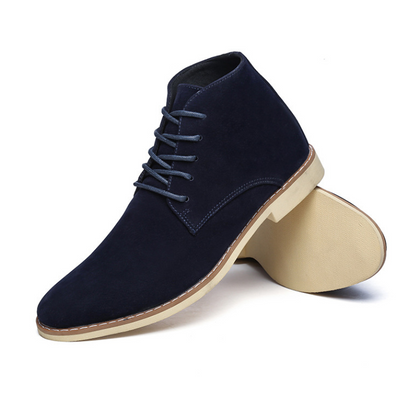 Comfortable suede chukka boots for men, non-slip ankle boots