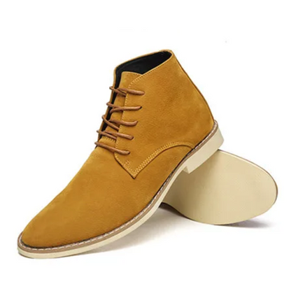 Stylish suede chukka boots for men, robust casual shoes