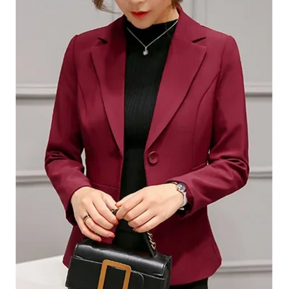 Stylish Women's Blazer With Ankle Button Closure